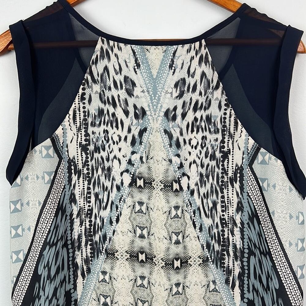 Cabi 253 medium sleeveless mixed print tunic top - Picture 11 of 11